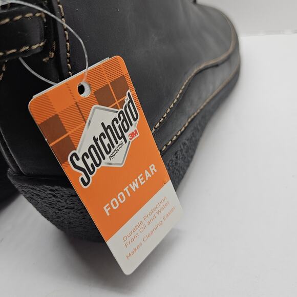 Duluth Trading Co Andina Womens Sz 9.5 Black Leather Chukka Ankle Boots NWT - Picture 6 of 10